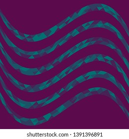 Abstract geometric pattern with lines of colored triangles. Can be used as poster, banner, border, background, Wallpaper, card, print and etc. Eps10 vector.