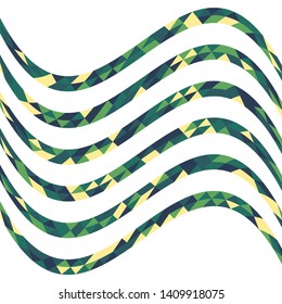 Abstract geometric pattern with lines of colored triangles. Can be used as poster, banner, border, background, Wallpaper, card, print and etc. Eps10 vector.