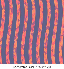 Abstract geometric pattern with lines of colored triangles. Can be used as poster, banner, border, background, Wallpaper, card, print and etc. Eps10 vector.