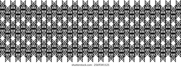 Abstract Geometric pattern, Lines, Illustration, vector, alternating overlapping, orderly arrangement background, black and white, banner, website, template, dark.