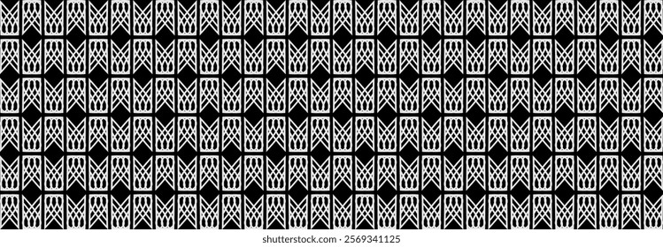 Abstract Geometric pattern, Lines, Illustration, vector, alternating overlapping, orderly arrangement background, black and white, banner, website, template, dark.