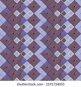Resumen del patrón geométrico con líneas, formas geométricas rombicas. Un fondo vectorial continuo y sin fisuras.