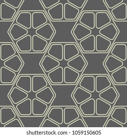 Abstract geometric pattern with lines, rhombuses A seamless vector background.
