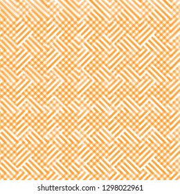 Abstract geometric pattern with lines, rhombuses vector background. orange-white texture.