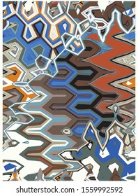 Abstract geometric pattern with lines, rhombuses A vector background. Vivid texture. Graphic modern pattern