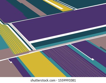 Abstract geometric pattern with lines, rhombuses A vector background. Vivid texture. Graphic modern pattern