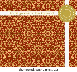 Abstract geometric pattern with lines, rhombuses. A seamless background. Vector illustration