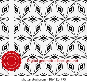 Abstract geometric pattern with lines, rhombuses. A seamless background. Vector illustration