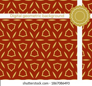 Abstract geometric pattern with lines, rhombuses. A seamless background. Vector illustration