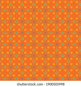 Resumen de patrón geométrico con líneas, rombos Un fondo vectorial sin fisuras. Patrón de Batik con colorido