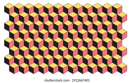 Abstract geometric pattern with lines, rhombuses A seamless vector background.