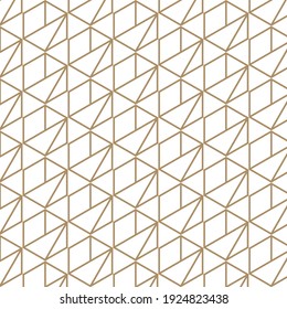 Abstract geometric pattern with lines, rhombuses vector background.  Stock vector illustration.