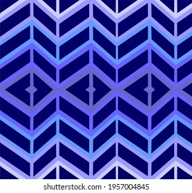 Abstract geometric pattern with lines, rhombuses A seamless background. blue texture. Graphic modern pattern