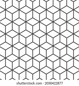 Abstract geometric pattern with lines, rhombuses vector background. 