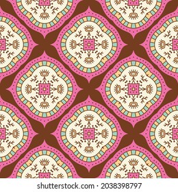 Abstract geometric pattern with lines, rhombuses A seamless vector background
