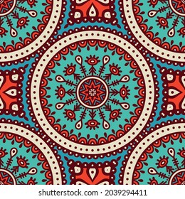 Abstract geometric pattern with lines, rhombuses A seamless vector background