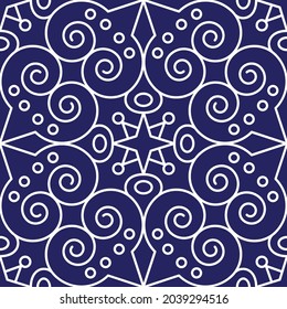 Abstract geometric pattern with lines, rhombuses A seamless vector background