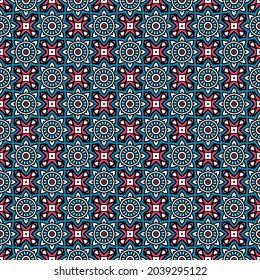 Abstract geometric pattern with lines, rhombuses A seamless vector background