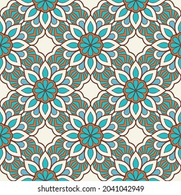 Abstract geometric pattern with lines, rhombuses A seamless vector background