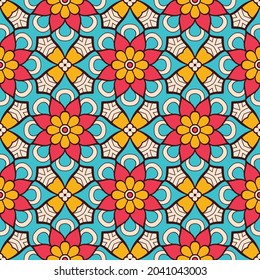 Abstract geometric pattern with lines, rhombuses A seamless vector background