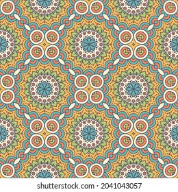 Abstract geometric pattern with lines, rhombuses A seamless vector background