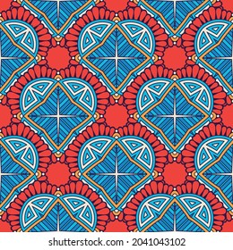 Abstract geometric pattern with lines, rhombuses A seamless vector background