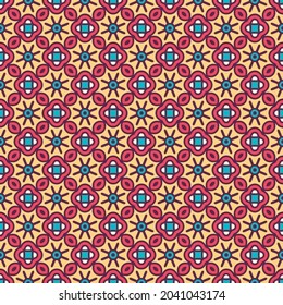 Abstract geometric pattern with lines, rhombuses A seamless vector background