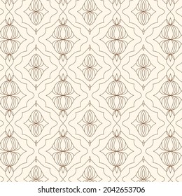 Abstract geometric pattern with lines, rhombuses A seamless vector background