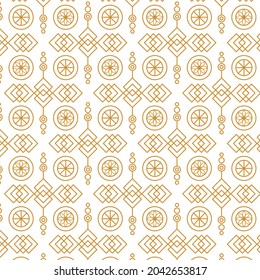 Abstract geometric pattern with lines, rhombuses A seamless vector background