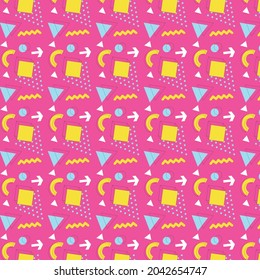 Abstract geometric pattern with lines, rhombuses A seamless vector background