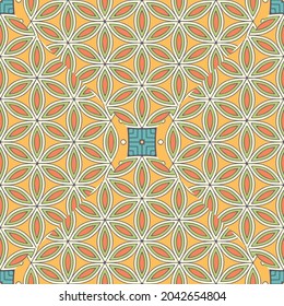 Abstract geometric pattern with lines, rhombuses A seamless vector background