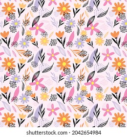 Abstract geometric pattern with lines, rhombuses A seamless vector background