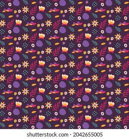 Abstract geometric pattern with lines, rhombuses A seamless vector background