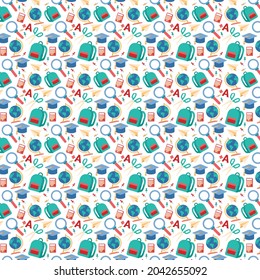 Abstraktes geometrisches Muster mit Linien, Busen Ein nahtloser Vektorhintergrund