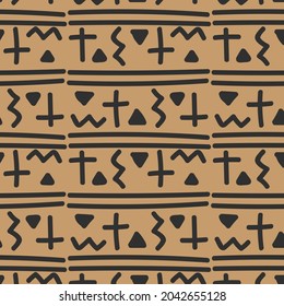 Abstract geometric pattern with lines, rhombuses A seamless vector background