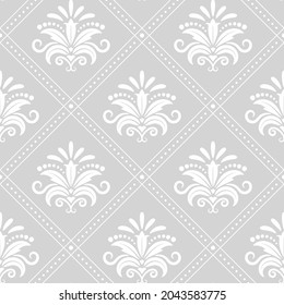 Abstract geometric pattern with lines, rhombuses A seamless vector background