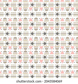 Abstract geometric pattern with lines, rhombuses A seamless vector background