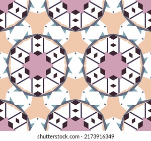 Abstract geometric pattern with lines, rhombuses. A seamless vector background.