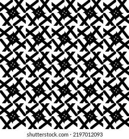 Abstract geometric pattern with lines, rhombuses A seamless vector background. black and white texture Graphic modern design. stylish repeating tiles lattice elements vector square and triangle line
