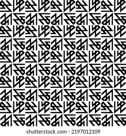 Abstract geometric pattern with lines, rhombuses A seamless vector background. black and white texture Graphic modern design. stylish repeating tiles lattice elements vector square and triangle line