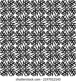Abstract geometric pattern with lines, rhombuses A seamless vector background. black and white texture Graphic modern design. stylish repeating tiles lattice elements vector square and triangle line