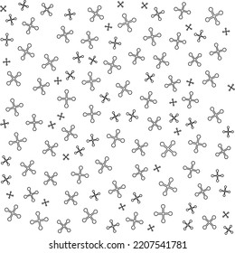 Abstract geometric pattern with lines, rhombuses. Stylish fractal texture.