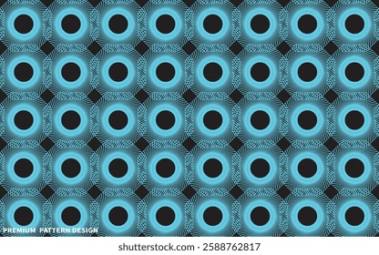 Abstract geometric pattern with lines, rhombuses A seamless background. Dark blue and black texture.