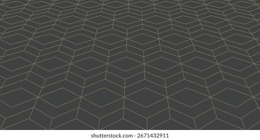 Padrão geométrico abstrato com linhas, losangos Um fundo de vetor sem emenda.