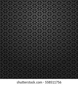 Abstract geometric pattern with  lines, rhombuses. A seamless vector background.  Black graphic pattern.
