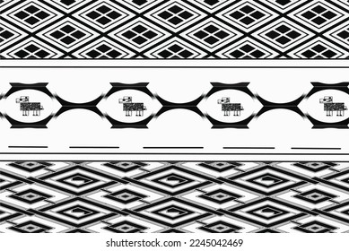 abstract geometric pattern with lines Seamless vector background. Black and white background. Sheep pattern.