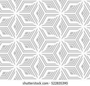 Abstract geometric pattern with lines. A seamless vector background. Gray and white texture.