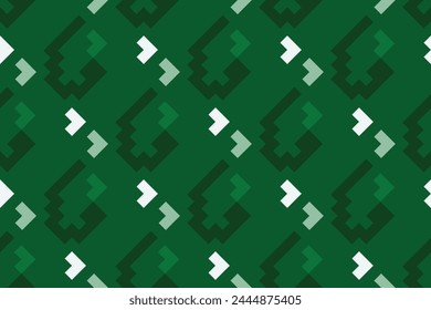 Abstract geometric pattern with lines, simple seamless vector background. green and white texture