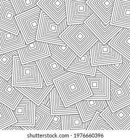 Abstract geometric pattern with lines and squares. Vector background.