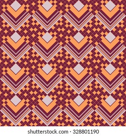 Abstract geometric pattern of lines and squares, paved with diamonds